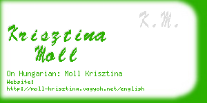 krisztina moll business card